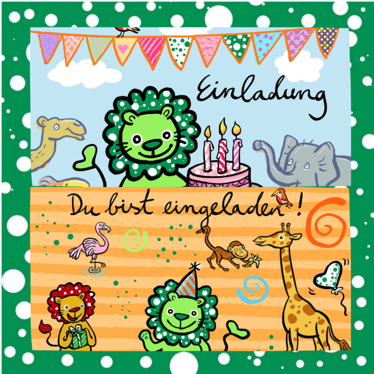 Produkt Leopaulino Einladungskarten Kindergeburtstag